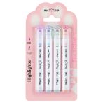 Набор текстовыделителей MESHU "Nice Kittens", 04цв., пастельные цвета, 1-4мм, блистер с европодвесом