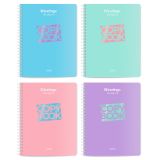 Тетрадь 96л., A5, клетка Berlingo "Haze", 80г/м2, софт-тач, ассорти