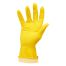 Перчатки резиновые хозяйственные OfficeClean Универсальные, разм. S, желтые, пакет с европодвесом