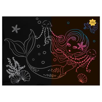 Гравюра с мультицветной основой ТРИ СОВЫ 