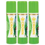 Клей-карандаш Crown "Expert", 22г, ПВП, 3шт., пакет ПВХ