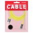 Кабель Smartbuy Bold, USB - micro-USB, экстрапрочный, 3A output, оплетка TPE, 1м, желтый