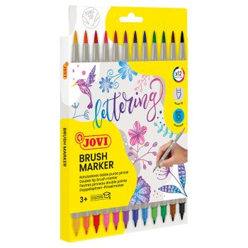 Набор двухсторонних маркеров-кистей JOVI 
