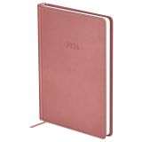 Ежедневник датированный 2026г., А6, 176л., твердый переплет, кожзам, BG "Winner. Pink", розовый