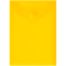 Папка-конверт на кнопке СТАММ А6 (105*148мм), 150мкм, пластик, прозрачная, желтая